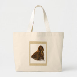 Fieldspaniel Art Giften Grote Tote Bag
