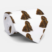 Fieldspaniel Art Giften Stropdas (Opgerold)