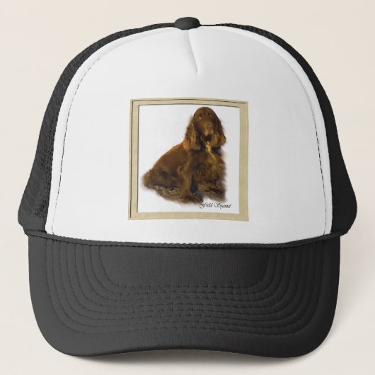 Fieldspaniel Art Giften Trucker Pet (Voorkant)