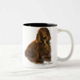 Fieldspaniel Art Giften Tweekleurige Koffiemok