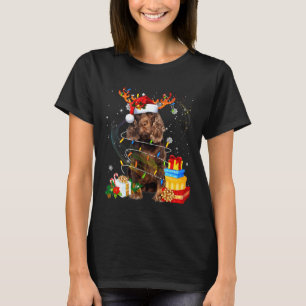 Fieldspaniel Reindekerst Licht Funny Dog T-shirt