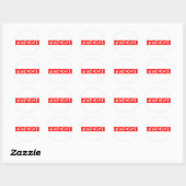 Fiendish Stamp Ronde Sticker (Vel)