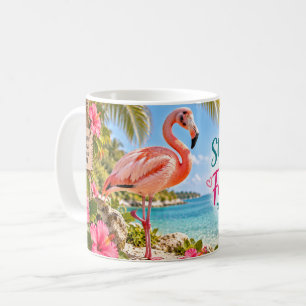 Fier Staan en Wees Fabulous Flamingo Koffiemok