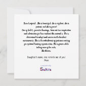 Fierce aanmoedigen is een mooie sneeuwluipaard (Achterkant)