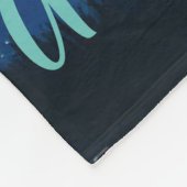 Fierce Abstract River met magische sterren - Sunse Fleece Deken (Hoek)