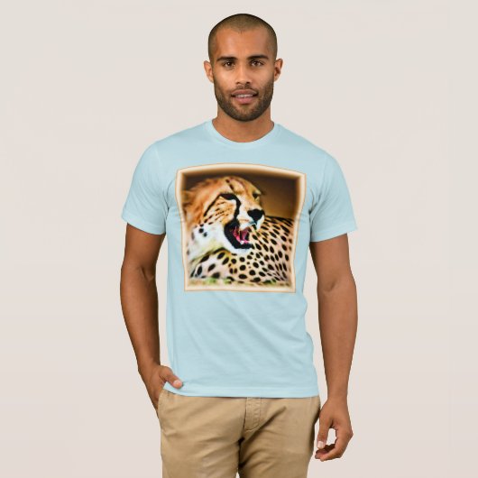 "Fierce and Fiery Cheetah Design" Bestel nu T-shirt (Voorkant volledig)