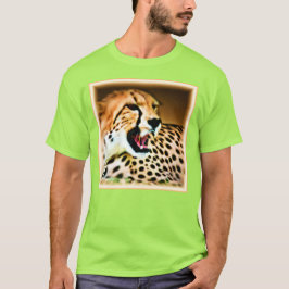 "Fierce and Fiery Cheetah Design" Bestel nu T-shirt