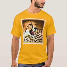 "Fierce and Fiery Cheetah Design" Bestel nu T-shirt