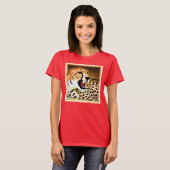 "Fierce and Fiery Cheetah Design" Bestel nu T-shirt (Voorkant volledig)