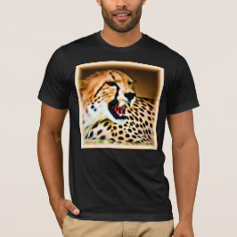 "Fierce and Fiery Cheetah Design" Bestel nu T-shirt