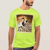 "Fierce and Fiery Cheetah Design" Bestel nu T-shirt (Voorkant)