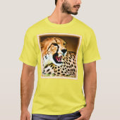 "Fierce and Fiery Cheetah Design" Bestel nu T-shirt (Voorkant)