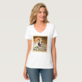 "Fierce and Fiery Cheetah Design" Bestel nu T-shirt (Voorkant volledig)