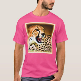 "Fierce and Fiery Cheetah Design" Bestel nu T-shirt