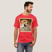 "Fierce and Fiery Cheetah Design" Bestel nu T-shirt (Voorkant volledig)
