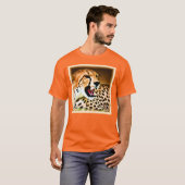 "Fierce and Fiery Cheetah Design" Bestel nu T-shirt (Voorkant volledig)