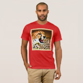 "Fierce and Fiery Cheetah Design" Bestel nu T-shirt (Voorkant volledig)