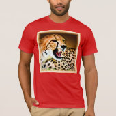 "Fierce and Fiery Cheetah Design" Bestel nu T-shirt (Voorkant)
