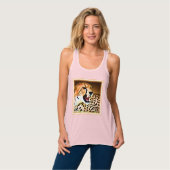 "Fierce and Fiery Cheetah Design" Bestel nu Tanktop (Volledige Voorkant)