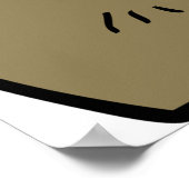 Fierce Angry Bull Head Rustieke Wilde Dier Poster (Hoek)