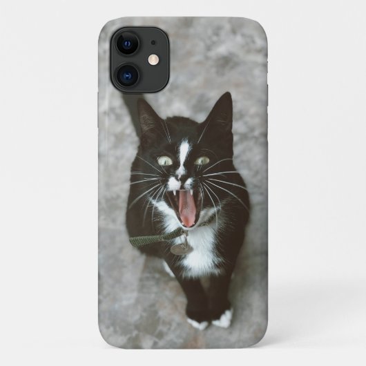 Fierce Angry Cat Phone Case - Vet en Edgy Design (Achterkant)