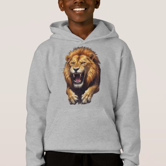 Fierce Angry Lion Illustratie (Voorkant)