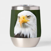 Fierce Bald Eagle Head Patriotic Stemless (Voorkant)