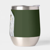 Fierce Bald Eagle Head Patriotic Stemless (Links)