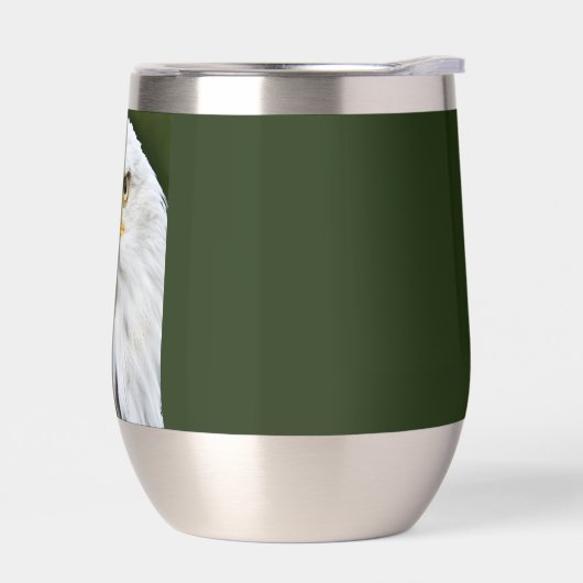 Fierce Bald Eagle Head Patriotic Stemless (Links)