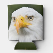 Fierce Bald Eagle Head Patriottische Koelbox Blikjeskoeler (Achterkant)