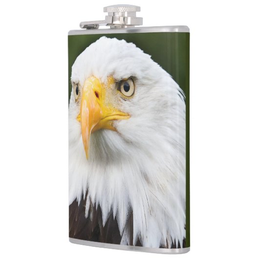 Fierce Bald Eagle Patriotic Flask Heupfles (Links)