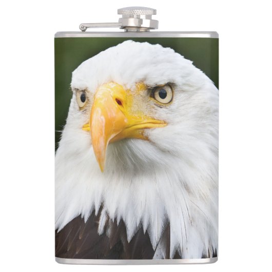 Fierce Bald Eagle Patriotic Flask Heupfles (Voorkant)