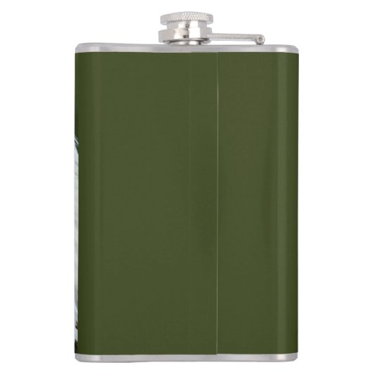 Fierce Bald Eagle Patriotic Flask Heupfles (Achterkant)