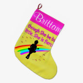 FIERCE BALLERINA GEPERSONALISEERDE KERSTKOUS GROTE KERSTSOK (Voorkant (Hangend))