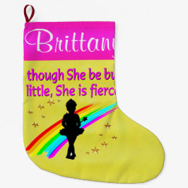 FIERCE BALLERINA GEPERSONALISEERDE KERSTKOUS GROTE KERSTSOK