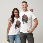 Fierce Bear Head Roaring Mascot Graphic Tee T-shirt (Unisex)