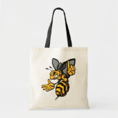 Fierce Bee Canvas tas (Voorkant)
