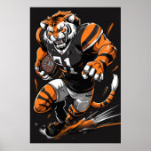 Fierce Bengal Tiger Mascot Poster (Voorkant)