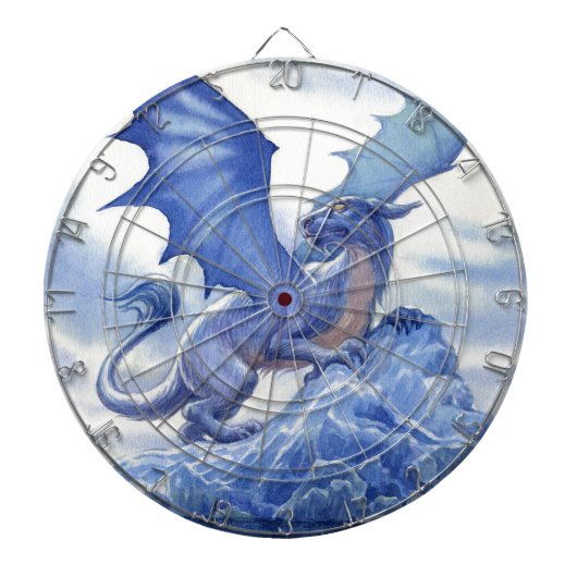 Fierce Blue Dragon Dartbord (Voorkant)