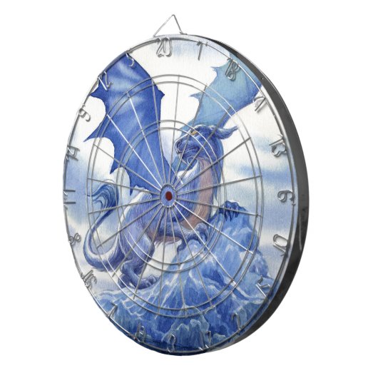 Fierce Blue Dragon Dartbord (Voorkant Rechts)