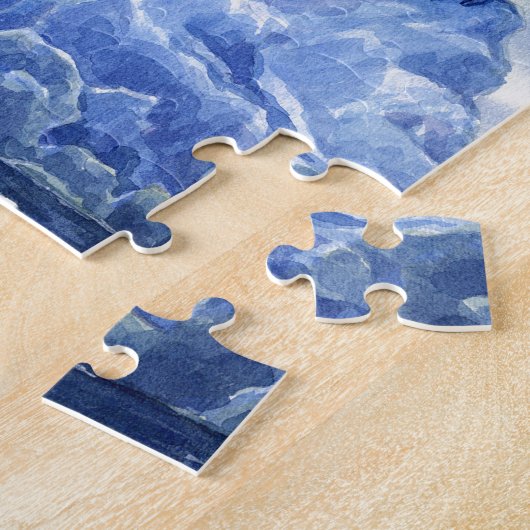 Fierce Blue Dragon Legpuzzel (Zijkant)