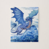 Fierce Blue Dragon Legpuzzel (Verticaal)