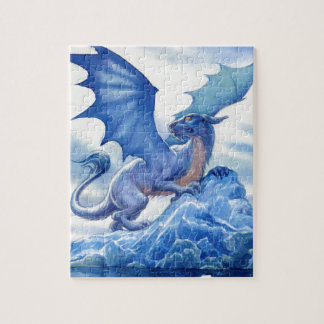 Fierce Blue Dragon Legpuzzel