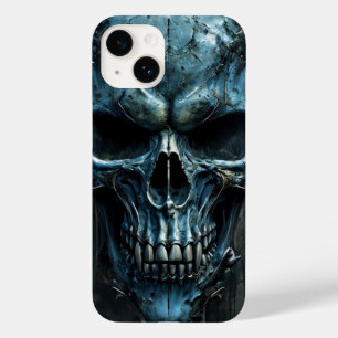 Fierce Blue Skull iPhone 14 Hoesje