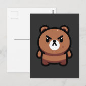 Fierce Brown Beer Art Briefkaart (Voorkant / Achterkant)