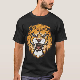 Fierce Brullende Leeuw Grafische T-Shirt