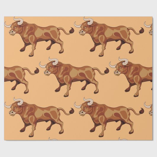 Fierce Bull Cadeaupapier (Vlak)