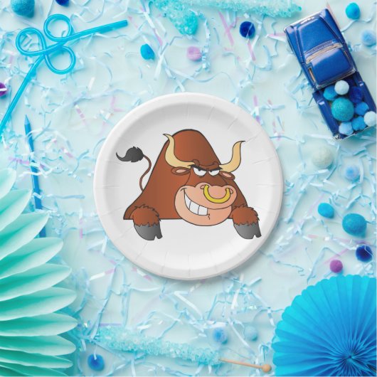 Fierce Bull Papieren Bordje (Feest)