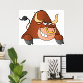 Fierce Bull Poster (Thuiskantoor)