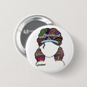 FIERCE-Button Ronde Button 5,7 Cm (Voorkant /achterkant)